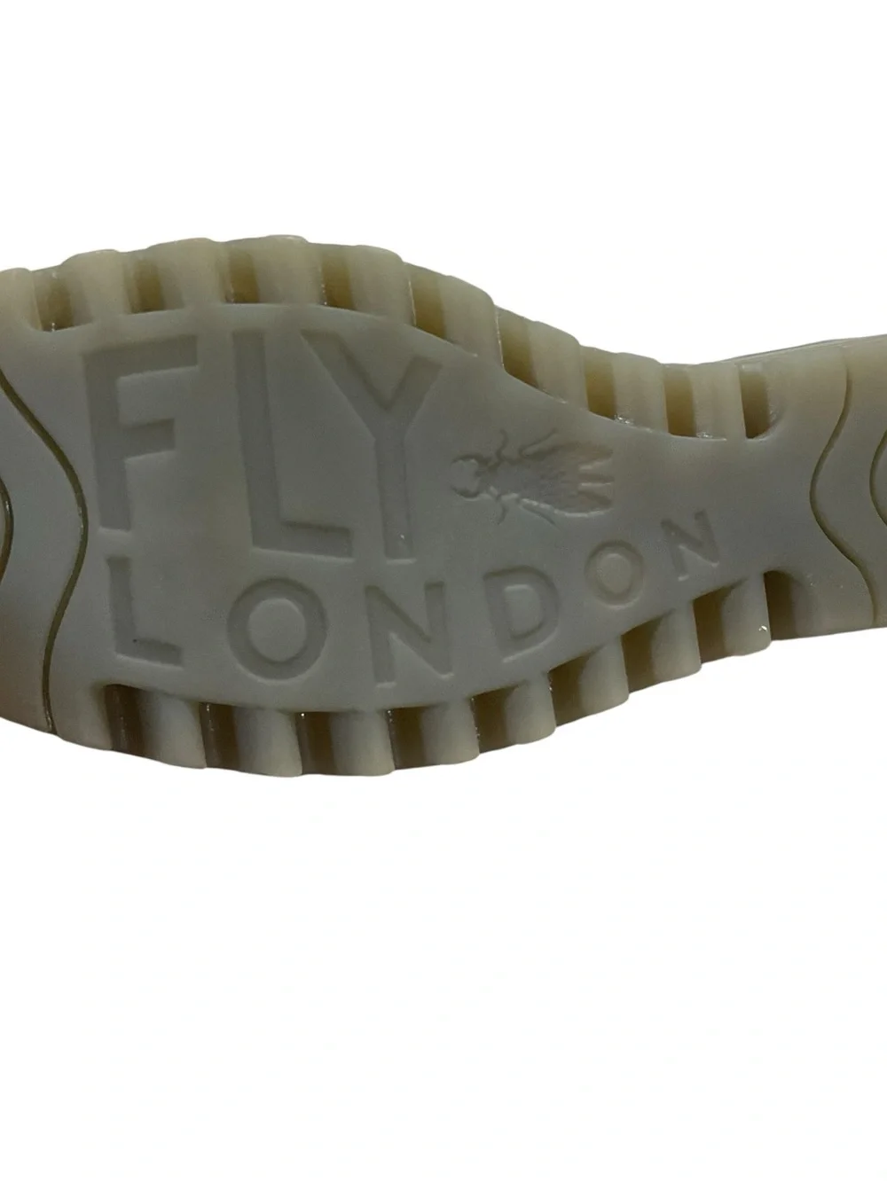 Fly London Yala Taupe Nubuck Leather Mary Jane Wedge Shoes 38 - Picture 10 of 11